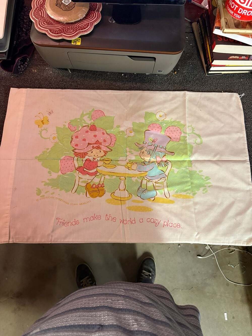 Vintage Strawberry Shortcake Pillow Case Set of 2 - Picture 4 of 7